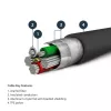 StarTech.com 2 m USB-A į Lightning laidas, armuotas aramido pluoštu, juodas