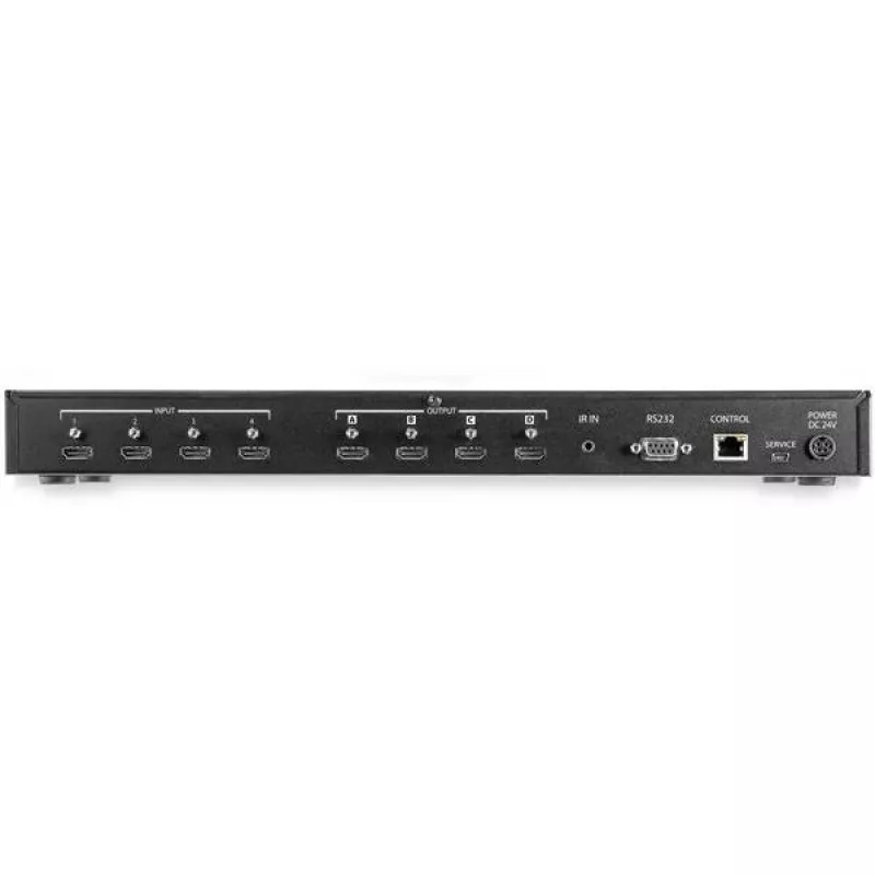 StarTech.com 4x4 HDMI matricos jungiklis su garso ir Ethernet valdymu - 4K 60Hz