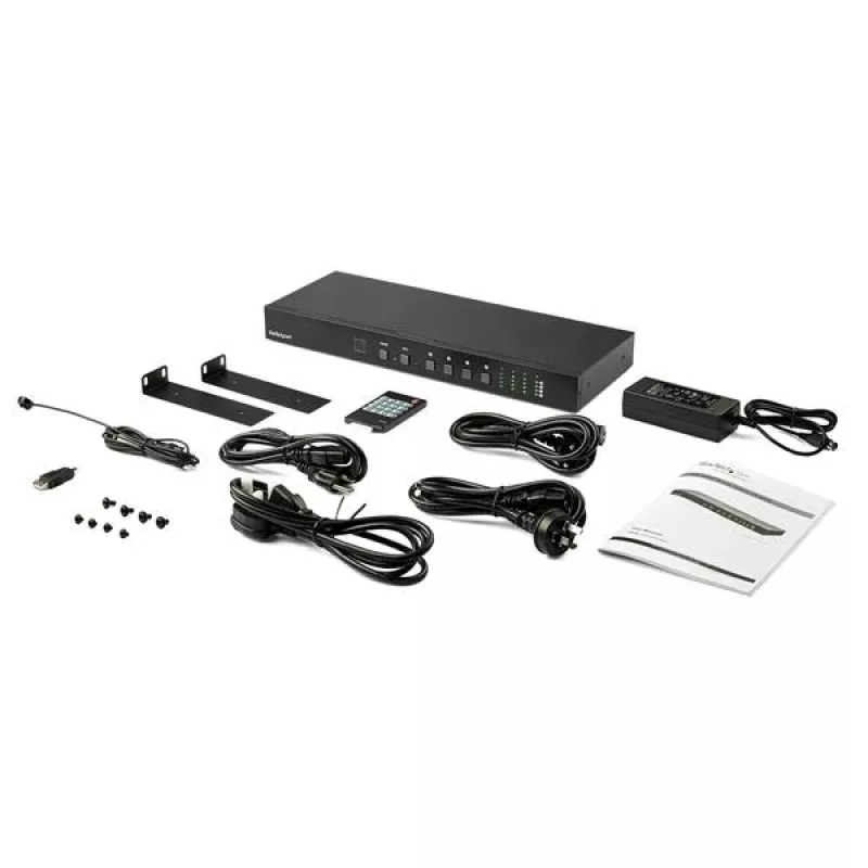 StarTech.com 4x4 HDMI matricos jungiklis su garso ir Ethernet valdymu - 4K 60Hz