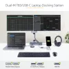 StarTech.com USB-C dokavimo stotelė, skirta Macbook Pro/Air-M1/M2/M3/M4, suderinama su Thunderbolt, HDMI/DisplayPort, dvigubas 4K 60Hz / vienas 8K, USB Type-C nešiojamojo kompiuterio dokas, 96W galios tiekimas, USB 10Gbps