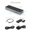 StarTech.com USB-C dokavimo stotelė, skirta Macbook Pro/Air-M1/M2/M3/M4, suderinama su Thunderbolt, HDMI/DisplayPort, dvigubas 4K 60Hz / vienas 8K, USB Type-C nešiojamojo kompiuterio dokas, 96W galios tiekimas, USB 10Gbps