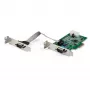 StarTech.com 2 prievadų PCI Express RS232 nuoseklioji adapterio plokštė – PCIe RS232 valdiklis – PCIe į DB9 – 16950 UART – žemo profilio plėtinio kortelė – Windows ir Linux