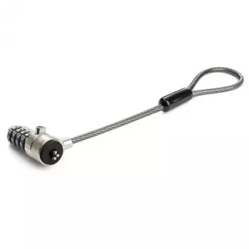 StarTech.com Universalaus nešiojamojo kompiuterio kabelio užrakto plėtimo kilpa - 15 cm apsauginis 4 skaitmenų derinio K lizdo užraktas - kompiuterio apsaugos kabelis, skirtas sukurti dvigubą / kelių galvučių užraktą keliems įrenginiams