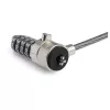 StarTech.com Universalaus nešiojamojo kompiuterio kabelio užrakto plėtimo kilpa - 15 cm apsauginis 4 skaitmenų derinio K lizdo užraktas - kompiuterio apsaugos kabelis, skirtas sukurti dvigubą / kelių galvučių užraktą keliems įrenginiams