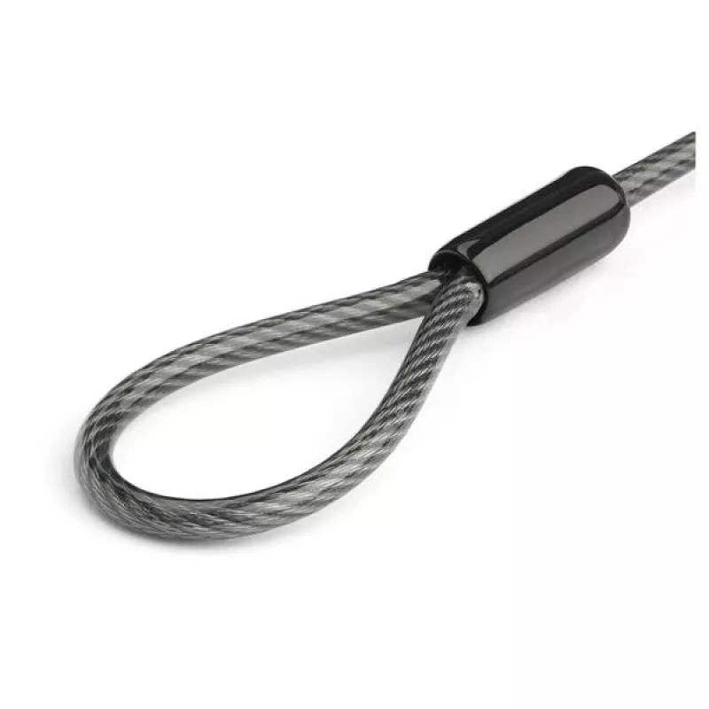 StarTech.com Universalaus nešiojamojo kompiuterio kabelio užrakto plėtimo kilpa - 15 cm apsauginis 4 skaitmenų derinio K lizdo užraktas - kompiuterio apsaugos kabelis, skirtas sukurti dvigubą / kelių galvučių užraktą keliems įrenginiams