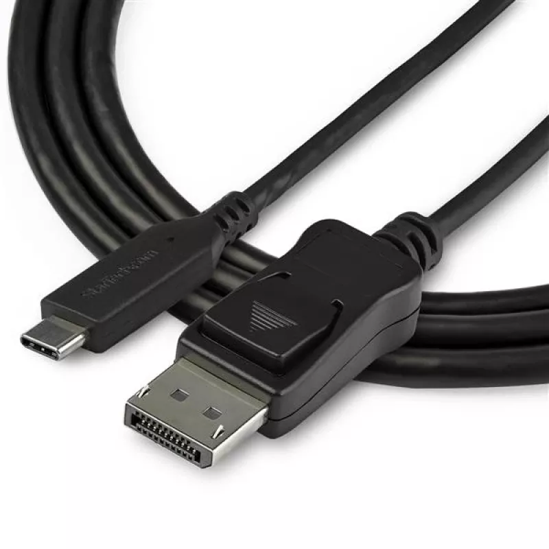 StarTech.com 3,3 pėdų/1 m USB C į DisplayPort 1.4 laidas - 8K/5K/4K USB Type-C į DP 1.4 Alt Mode vaizdo adapteris - HBR3/HDR/DSC - 8K 60Hz DP monitoriaus laidas - USB-C/Thunderbolt 3