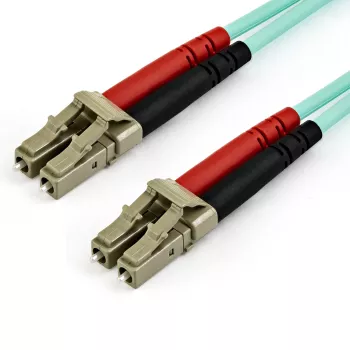 StarTech.com 15m LC/UPC į LC/UPC OM3 daugiamodis šviesolaidinis kabelis, pilnas dupleksas 50/125µm, 100G, maži nuostoliai, LSZH