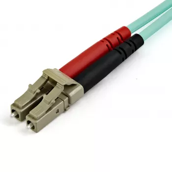 StarTech.com 15m LC/UPC į LC/UPC OM3 daugiamodis šviesolaidinis kabelis, pilnas dupleksas 50/125µm, 100G, maži nuostoliai, LSZH