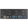 StarTech.com 2 prievadų dviejų monitorių HDMI KVM jungiklis – 4K 60Hz Ultra HD HDR – stalinis 4K HDMI 2.0 KVM jungiklis su 2 prievadų USB 3.0 šakotuvu (5Gbps) ir 4x USB 2.0 HID, garsu – perjungimas klavišais – TAA