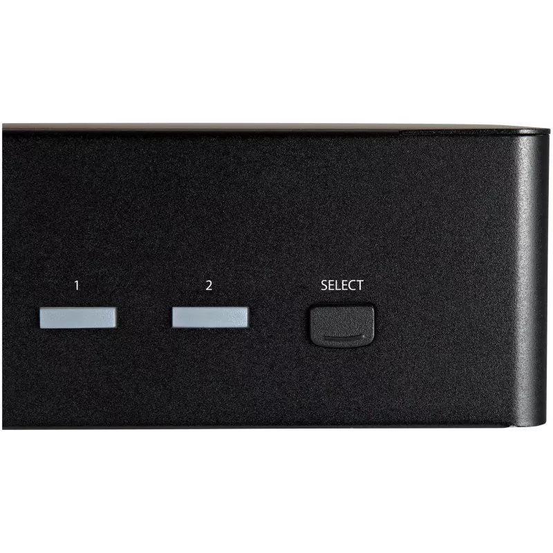 StarTech.com 2 prievadų dviejų monitorių HDMI KVM jungiklis – 4K 60Hz Ultra HD HDR – stalinis 4K HDMI 2.0 KVM jungiklis su 2 prievadų USB 3.0 šakotuvu (5Gbps) ir 4x USB 2.0 HID, garsu – perjungimas klavišais – TAA