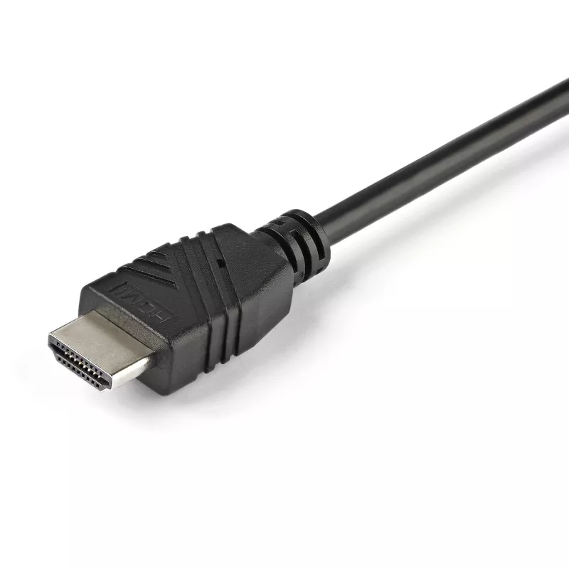 StarTech.com 2 prievadų HDMI KVM jungiklis - 4K 60Hz - Kompaktiškas dviejų prievadų UHD/Ultra HD USB stalinis KVM jungiklis su integruotais 1,2 m kabeliais ir garsu - maitinamas iš USB ir nuotolinis perjungimas - MacBook ThinkPad