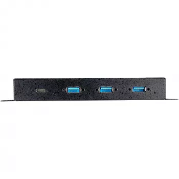 StarTech.com 4 prievadų USB-C šakotuvas 10Gbps – Metalinis pramoninis USB Type-C šakotuvas su 3xUSB-A ir 1xUSB-C – ESD ir viršįtampių apsauga – USB-C arba USB-A pagrindinis – su maitinimu montuojamas USB 3.2 Gen 2 šakotuvas