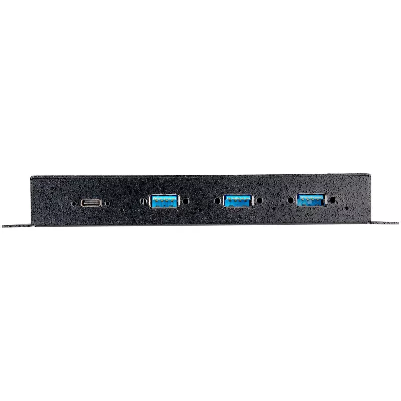 StarTech.com 4 prievadų USB-C šakotuvas 10Gbps – Metalinis pramoninis USB Type-C šakotuvas su 3xUSB-A ir 1xUSB-C – ESD ir viršįtampių apsauga – USB-C arba USB-A pagrindinis – su maitinimu montuojamas USB 3.2 Gen 2 šakotuvas