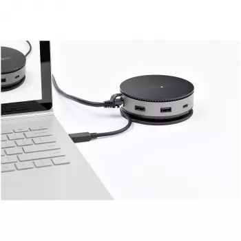 StarTech.com USB-C kelių prievadų adapteris – USB 3.1 Gen 2 10Gbps Type-C mini dokas su 4K 60Hz HDMI / DisplayPort arba 1080p VGA – 75W PD perdavimas, 3 prievadų USB šakotuvas, GbE – mobilioji dokavimo stotelė