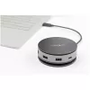 StarTech.com USB-C kelių prievadų adapteris – USB 3.1 Gen 2 10Gbps Type-C mini dokas su 4K 60Hz HDMI / DisplayPort arba 1080p VGA – 75W PD perdavimas, 3 prievadų USB šakotuvas, GbE – mobilioji dokavimo stotelė