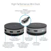 StarTech.com USB-C kelių prievadų adapteris – USB 3.1 Gen 2 10Gbps Type-C mini dokas su 4K 60Hz HDMI / DisplayPort arba 1080p VGA – 75W PD perdavimas, 3 prievadų USB šakotuvas, GbE – mobilioji dokavimo stotelė
