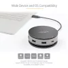 StarTech.com USB-C kelių prievadų adapteris – USB 3.1 Gen 2 10Gbps Type-C mini dokas su 4K 60Hz HDMI / DisplayPort arba 1080p VGA – 75W PD perdavimas, 3 prievadų USB šakotuvas, GbE – mobilioji dokavimo stotelė