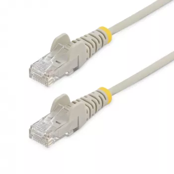 StarTech.com 1,5 m CAT6 laidas - plonas - su apsaugotais RJ45 kištukais - pilkas