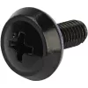 StarTech.com 50 vnt. 10-32 serverio stovo fiksavimo veržlės ir varžtai su poveržlėmis - stovo montavimo rinkinys - tinklo/IT įrangos spintos laikikliai/veržlės ir varžtai kvadratinėms skylėms - juodi - TAA