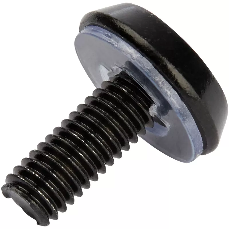 StarTech.com 50 vnt. 10-32 serverio stovo fiksavimo veržlės ir varžtai su poveržlėmis - stovo montavimo rinkinys - tinklo/IT įrangos spintos laikikliai/veržlės ir varžtai kvadratinėms skylėms - juodi - TAA