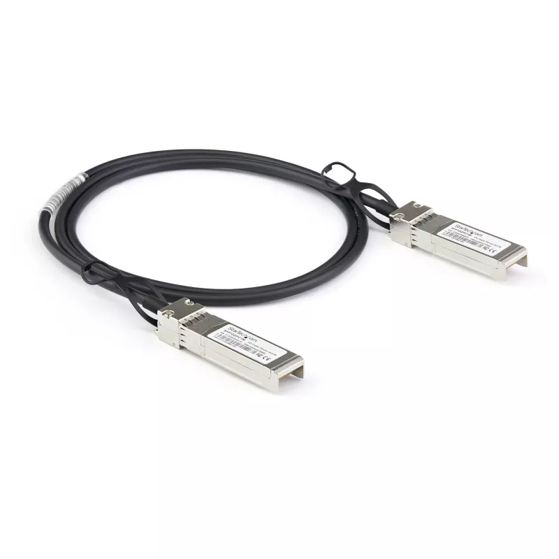 StarTech.com Dell EMC DAC-SFP-10G-2M suderinamas 2 m 10G SFP+ į SFP+ tiesioginis vario kabelis Twinax - 10GbE SFP+ varinis DAC 10 Gbps mažos galios pasyvus Mini GBIC siųstuvas-imtuvas