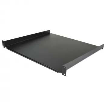 StarTech.com 1U serverinė lentyna – universali konsolinė lentyna 19 colių tinklo įrangos stovui ir spin tai, tvirto plieno, keliamoji galia 20 kg, 16 colių gylio padėklas, juoda