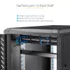 StarTech.com 1U serverinė lentyna – universali konsolinė lentyna 19 colių tinklo įrangos stovui ir spin tai, tvirto plieno, keliamoji galia 20 kg, 16 colių gylio padėklas, juoda