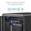 StarTech.com 1U serverinė lentyna – universali konsolinė lentyna 19 colių tinklo įrangos stovui ir spin tai, tvirto plieno, keliamoji galia 20 kg, 16 colių gylio padėklas, juoda
