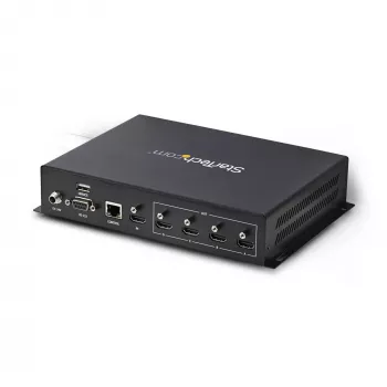 StarTech.com 2x2 HDMI vaizdo sienos valdiklis - 4K 60Hz HDMI 2.0 įvestis į 4x 1080p išvestis - vaizdo sienos procesorius kelių ekranų rodymui - vaizdo sienos skirstytuvas - RS232/Ethernet valdymas