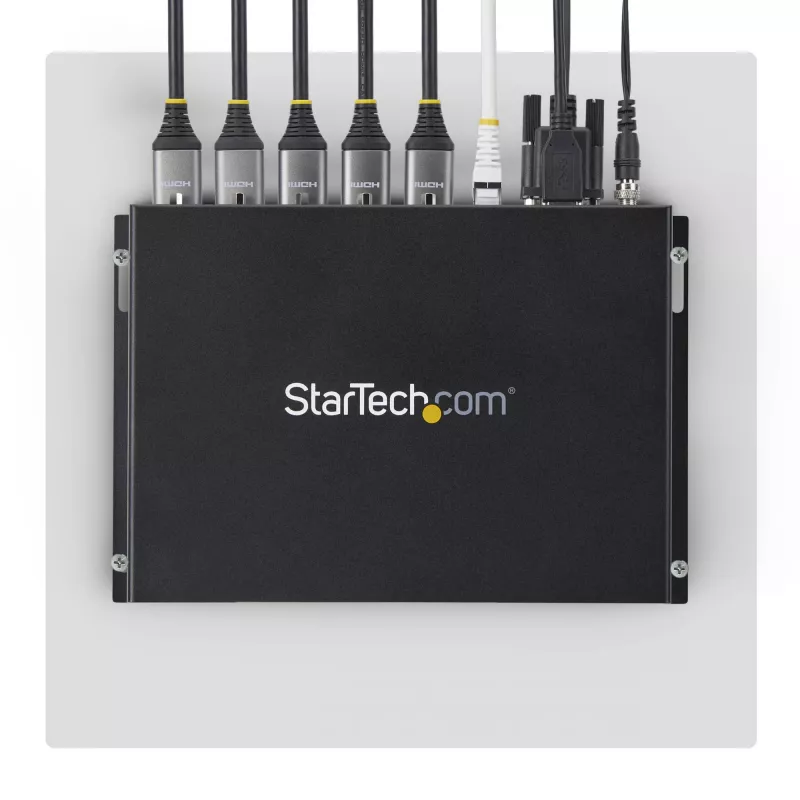 StarTech.com 2x2 HDMI vaizdo sienos valdiklis - 4K 60Hz HDMI 2.0 įvestis į 4x 1080p išvestis - vaizdo sienos procesorius kelių ekranų rodymui - vaizdo sienos skirstytuvas - RS232/Ethernet valdymas