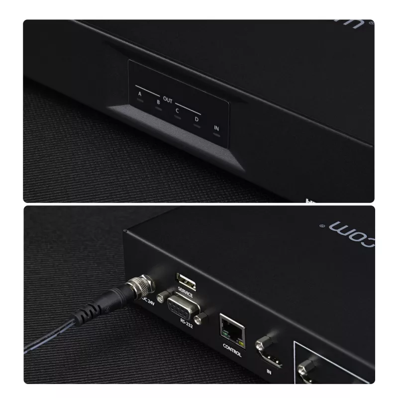 StarTech.com 2x2 HDMI vaizdo sienos valdiklis - 4K 60Hz HDMI 2.0 įvestis į 4x 1080p išvestis - vaizdo sienos procesorius kelių ekranų rodymui - vaizdo sienos skirstytuvas - RS232/Ethernet valdymas
