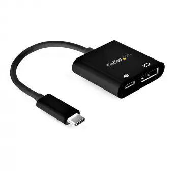 StarTech.com USB-C į DisplayPort adapteris su 60W įkrovimu - 8K 60Hz / 4K 120Hz USB Type C į DP 1.4 vaizdo keitiklis su PD - HBR3 - Thunderbolt 3 suderinamas