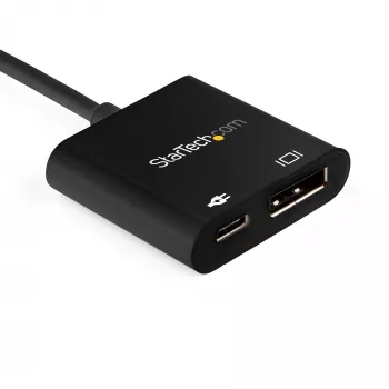 StarTech.com USB-C į DisplayPort adapteris su 60W įkrovimu - 8K 60Hz / 4K 120Hz USB Type C į DP 1.4 vaizdo keitiklis su PD - HBR3 - Thunderbolt 3 suderinamas