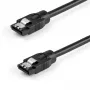 StarTech.com 0,3 m apvalus SATA laidas, 0,3 m, SATA III, SATA 7 kontaktų, SATA 7 kontaktų, Kištukas/Kištukas, Juoda