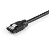 StarTech.com 0,3 m apvalus SATA laidas, 0,3 m, SATA III, SATA 7 kontaktų, SATA 7 kontaktų, Kištukas/Kištukas, Juoda