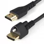 StarTech.com 1 m HDMI laidas su fiksuojančiu varžtu - 4K 60Hz HDR - HDMI 2.0 monitoriaus laidas su užrakinama jungtimi saugiam ryšiui - HDMI su Ethernet - M/M