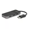 StarTech.com 3 prievadų kelių monitorių adapteris – DisplayPort 1.4 į 3x 4K DisplayPort vaizdo skirstytuvas – dvigubas arba trigubas 4K – nešiojamojo / stalinio kompiuterio DisplayPort MST centras keliems monitoriams – tik Windows PC
