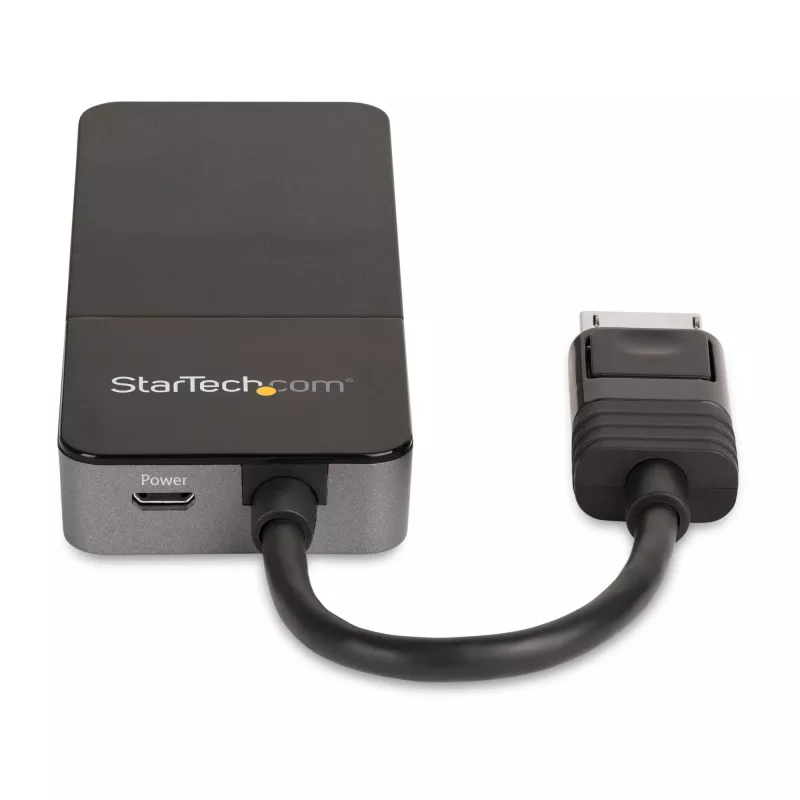 StarTech.com 3 prievadų kelių monitorių adapteris – DisplayPort 1.4 į 3x 4K DisplayPort vaizdo skirstytuvas – dvigubas arba trigubas 4K – nešiojamojo / stalinio kompiuterio DisplayPort MST centras keliems monitoriams – tik Windows PC