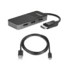 StarTech.com 3 prievadų kelių monitorių adapteris – DisplayPort 1.4 į 3x 4K DisplayPort vaizdo skirstytuvas – dvigubas arba trigubas 4K – nešiojamojo / stalinio kompiuterio DisplayPort MST centras keliems monitoriams – tik Windows PC
