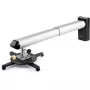 StarTech.com Universal Projektoriaus Laikiklis prie Sienos – Trumpo ir Itin Trumpo Fokusavimo Projektoriams iki 15 kg – Pakreipimas/Pasukimas/Sukimas – Reguliuojamas Atstumas nuo Sienos 420–705 mm – TAA