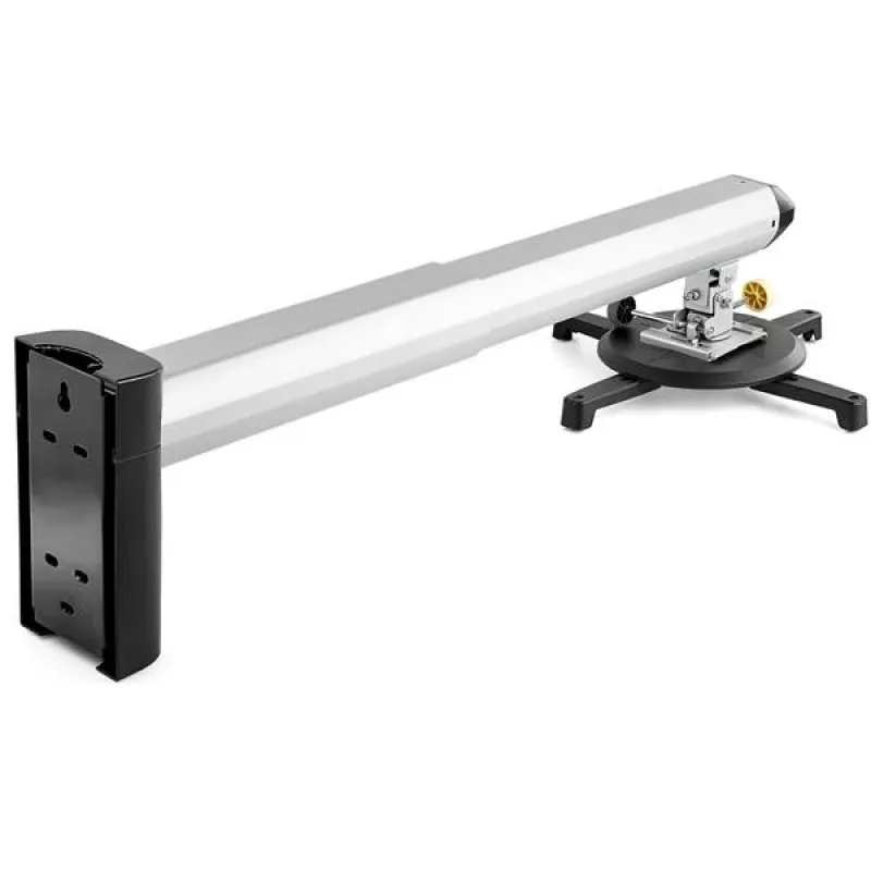 StarTech.com Universal Projektoriaus Laikiklis prie Sienos – Trumpo ir Itin Trumpo Fokusavimo Projektoriams iki 15 kg – Pakreipimas/Pasukimas/Sukimas – Reguliuojamas Atstumas nuo Sienos 420–705 mm – TAA