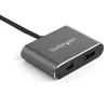 StarTech.com USB-C multiportinis vaizdo adapteris - 4K 60Hz USB-C į HDMI 2.0 arba Mini DisplayPort 1.2 monitoriaus adapteris - USB Type-C 2-in-1 ekrano keitiklis HDMI/MDP HBR2 HDR - TB3 suderinamas