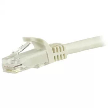 StarTech.com 1,5 m CAT6 Ethernet kabelis baltas CAT 6 Gigabit Ethernet laidas - 250MHz 100W PoE RJ45 UTP tinklo/jungiamasis laidas su apsauga nuo užkabinimo ir įtempimo mažinimu, individualiai išbandytas
