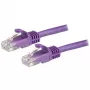 StarTech.com 1,5 m CAT6 eterneto kabelis - violetinis CAT 6 Gigabit eterneto laidas - 250 MHz 100 W PoE RJ45 UTP tinklo/jungiamasis laidas su apsauga nuo užkabinimo ir įtempimo mažinimu, individualiai išbandytas