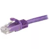 StarTech.com 1,5 m CAT6 eterneto kabelis - violetinis CAT 6 Gigabit eterneto laidas - 250 MHz 100 W PoE RJ45 UTP tinklo/jungiamasis laidas su apsauga nuo užkabinimo ir įtempimo mažinimu, individualiai išbandytas