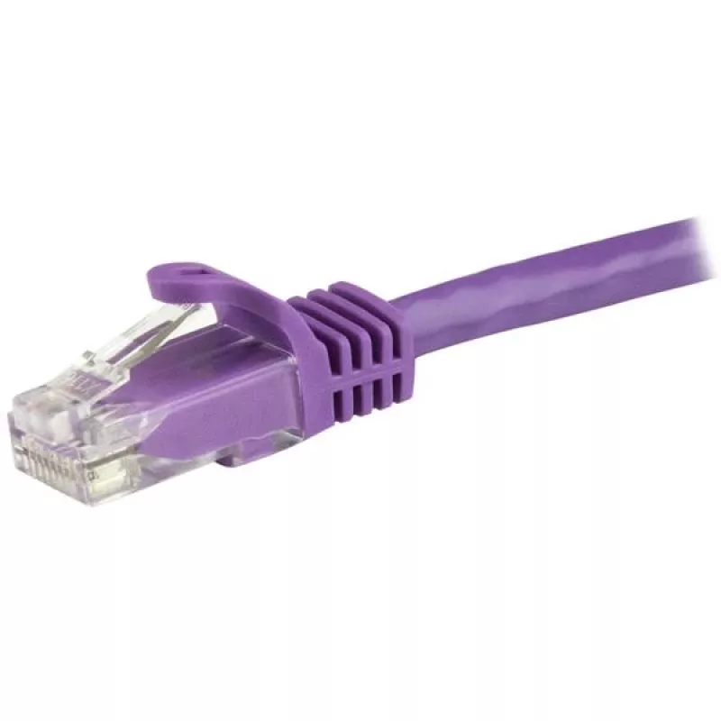 StarTech.com 1,5 m CAT6 eterneto kabelis - violetinis CAT 6 Gigabit eterneto laidas - 250 MHz 100 W PoE RJ45 UTP tinklo/jungiamasis laidas su apsauga nuo užkabinimo ir įtempimo mažinimu, individualiai išbandytas