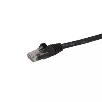 StarTech.com 1,5 m CAT6 Ethernet kabelis - juodas CAT 6 Gigabit Ethernet laidas - 250 MHz 100W PoE RJ45 UTP tinklo / jungiamasis laidas su apsauga nuo užkliuvimo ir įtempimo mažinimu, individualiai išbandytas