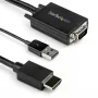 StarTech.com 2m VGA į HDMI keitiklio laidas su USB garso palaikymu ir maitinimu – analoginis-skaitmeninis vaizdo adapterio laidas, skirtas VGA kompiuteriui prijungti prie HDMI ekrano – 1080p vyriškas-į-vyrišką monitoriaus laidas