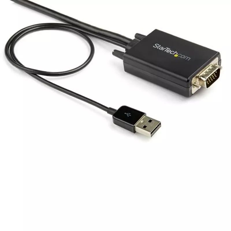 StarTech.com 2m VGA į HDMI keitiklio laidas su USB garso palaikymu ir maitinimu – analoginis-skaitmeninis vaizdo adapterio laidas, skirtas VGA kompiuteriui prijungti prie HDMI ekrano – 1080p vyriškas-į-vyrišką monitoriaus laidas