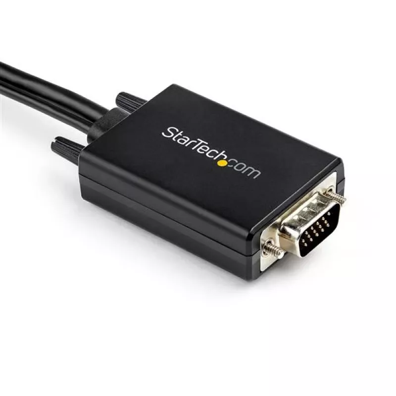StarTech.com 2m VGA į HDMI keitiklio laidas su USB garso palaikymu ir maitinimu – analoginis-skaitmeninis vaizdo adapterio laidas, skirtas VGA kompiuteriui prijungti prie HDMI ekrano – 1080p vyriškas-į-vyrišką monitoriaus laidas